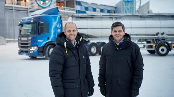 Magnus Sundström, CEO Wibax Logistics och Jonas Wiklund, CEO Wibax Group.